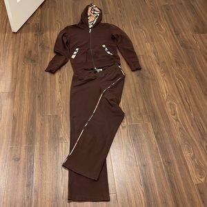 Burberry hoodie and pants